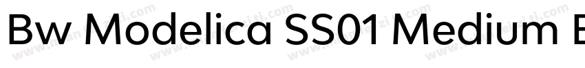 Bw Modelica SS01 Medium Expanded字体转换